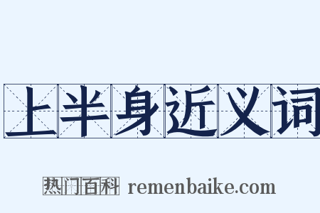 上半身近义词是什么意思的图片